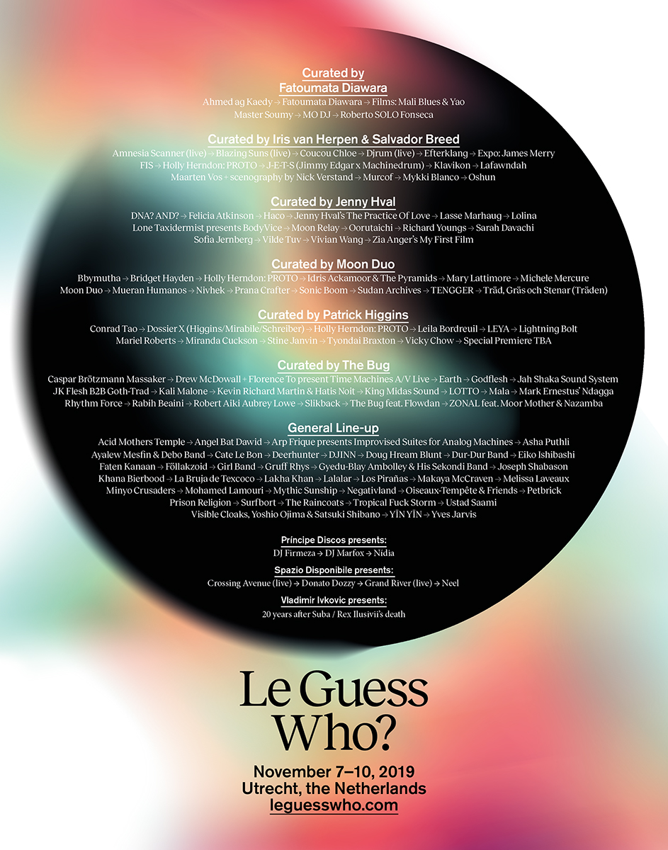 Full curated programs + various special projects announced for Le Guess Who? 2019 